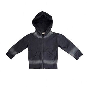 Mish Boys Hoodie Boys Size 4 Navy and Blue ombré Full Zip Hooded Sweatshirt